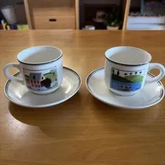 ビレロイ＆ボッホ デザインナイフ エスプレッソ カップ＆ソーサー 2客セット