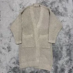 ハンドニッドロングカーディガン