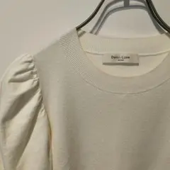 Demi-Luxe BEAMS デミルクスビームス　パフスリーブ 半袖 ホワイトのサムネイル