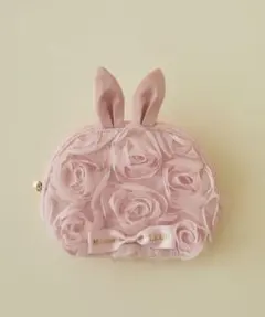 メゾンドフルール　チュールローズラウンドポーチ