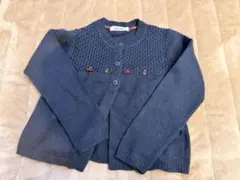 familiar ネイビー　ニットカーディガン　120cm