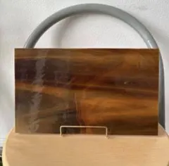 ステンドグラス　ガラス板　材料　端材　グラデーション　茶色　②
