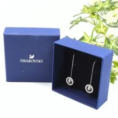 Swarovski 　スワロフスキー　シルバー　 ドロップピアス　箱付き