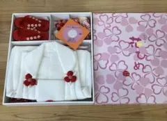 七五三 着物セット 赤い花柄