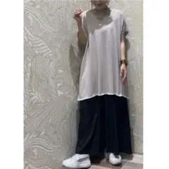 ★未使用★グリーンパークス サマーニット チュニック ゆったり 接触冷感のサムネイル