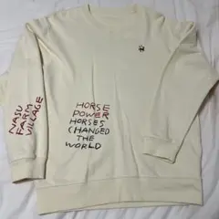 NASU FARM VILLAGE クリーム色 スウェット 馬デザイン