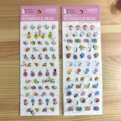 PEANUTS スヌーピー 日付ポイントスケジュールシール 2枚セット