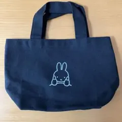 【新品未使用】miffy ランチトートバッグ　 ブラックのサムネイル