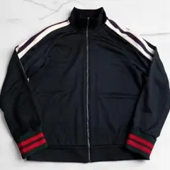 美品 グッチ テクニカル ジャージー トラックジャケット ブルゾン ブラックのサムネイル