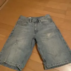 zara ショートパンツ ライトブルー