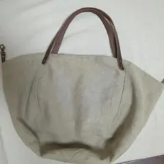 リネン　トートバッグ　新品同様