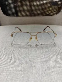 美品 Louis Century ヴィンテージ 18kgf 金メッキ 眼鏡 美品18KGF】 Louis Century ヴィンテージ メガネ ゴールド - メルカリ