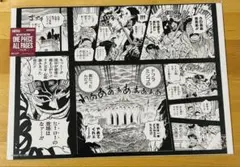 非売品】ワンピース 第974話「いざ、鬼ヶ島!!」1色複製原画見開き1