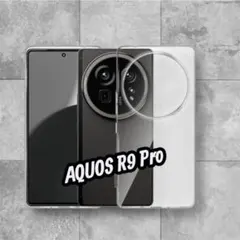 AQUOS R9 Pro ケース ソフトカバー 透明TPU レンズ保護 薄型