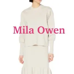 ミラオーウェン　クルーネック　セットアップニット　トップス 0美品　オケージョン