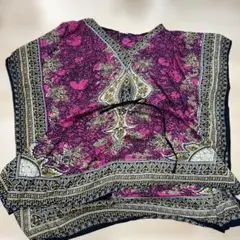 インド 服 サリー ワンピース トップス ヴィンテージ レトチュニック