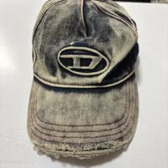 DIESEL ダメージ、デニム風キャップ サイズII