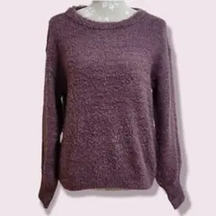 【GU】ジーユー　パフスリーブニットセーター　L　レディース