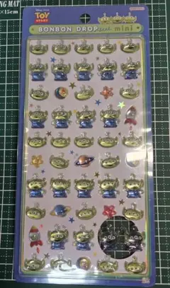 【ディズニー/正規品】ボンボンドロップシール　リトルグリーンメン！