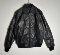 リアルレザー　本革　牛革　ブラック　レザージャケット