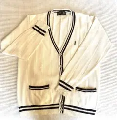 EASTBOY　イーストボーイスクールカーディガン ホワイト9号　ゆったりめ