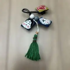 和柄チャーム おかめひょっとこ柄 めで鯛バッジつき - メルカリ