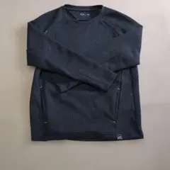 Find-Out ワッフル編み 長袖カットソー ダークグレーのサムネイル