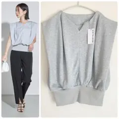 ノスタルジア &.NOSTALGIA ショルダータック裏毛プルオーバー グレー