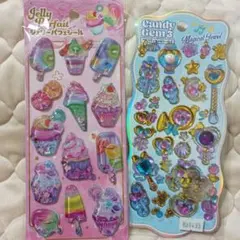 ジェリーパフェシール キャンディジェムシール 2点セット