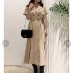 SNIDEL スナイデル／ブラウンロングワンピース 秋コーデ・上品・デート