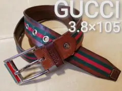 OLD GUCCI 本革ベルト シェリーライン Italy製