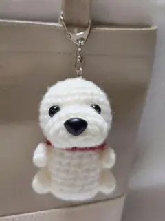 ビションフリーゼ　キーホルダー(大)