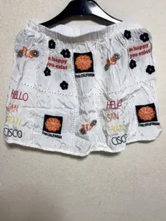 CIAOPANIC TYPY 刺繍スカート ホワイト フリーサイズ