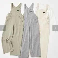 レディース サロペット カーキ オーバーオール