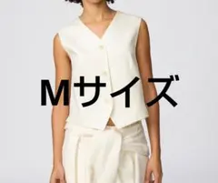 ユニクロC プレミアムリネンベスト オフホワイト L 完売品 26SS - メルカリ
