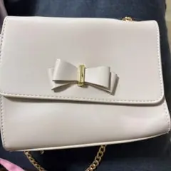 リボン付きピンクショルダーバッグ GRL Fサイズ