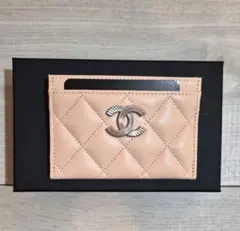 ☆新品未使用☆正規品☆シャネル☆CHANEL☆パスケース☆ベージュ☆カードケース