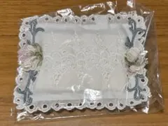 レースと花の刺繍のティッシュカバー、ティッシュケース