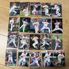 広島東洋カープ プロ野球カード 20枚セット　カルビー　プロ野球チップス