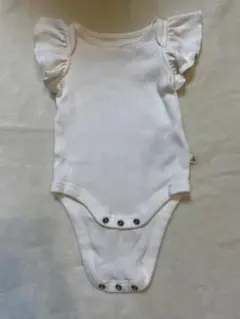 baby gap フリル袖ロンパース 0-3ヶ月50cm ホワイト