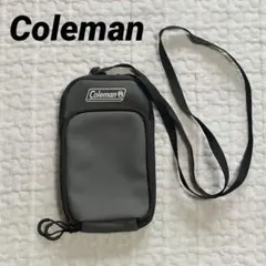 【美品】Coleman コールマン　防水　スマホショルダーバッグ ブラックのサムネイル