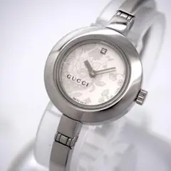 GUCCI 141.5 ディアマンティッシマ シェル ダイヤ ラウンド 腕時計 
