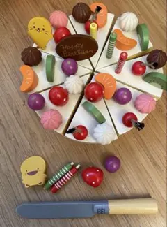 おままごと木製誕生日ケーキセット