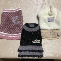 犬服　秋冬物　女の子　3点セット　Sサイズ　まとめ売り
