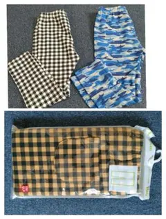 ユニクロ レギンス チェック柄 100サイズ セット