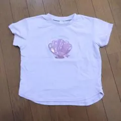 アプレレクール　シャカシャカTシャツ 紫　110cm