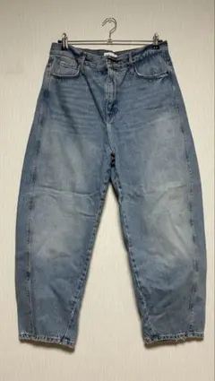 ZARA ライトブルー ワイドレッグデニム 42