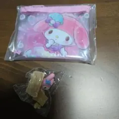 マイメロディ ポーチ ミニフィギュア 2点セット