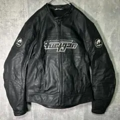 希少 Furygan レザー ライダースジャケット 本革 黒 フレンチ Furygan フュリガン フランス フレンチ ライダースジャケット