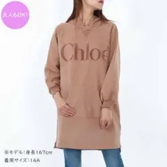 CHLOE KIDS C20617 A46 ロゴスウェットワンピ 12A - メルカリ